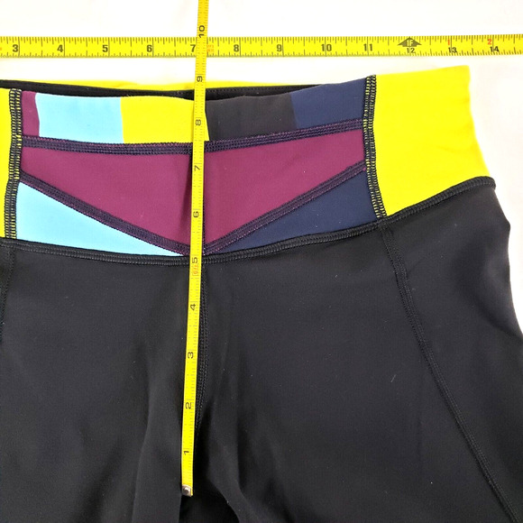 Lululemon Athletica Black Size 6? Reversible Women Crop Capri Active Pants - Picture 6 of 9